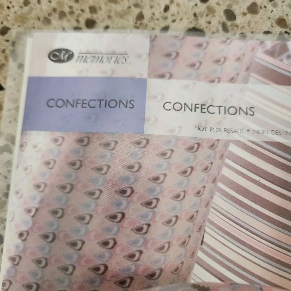Creative Memories Confections Scrapbook Paper & Sticker Set Bundle Of 2 Sets
